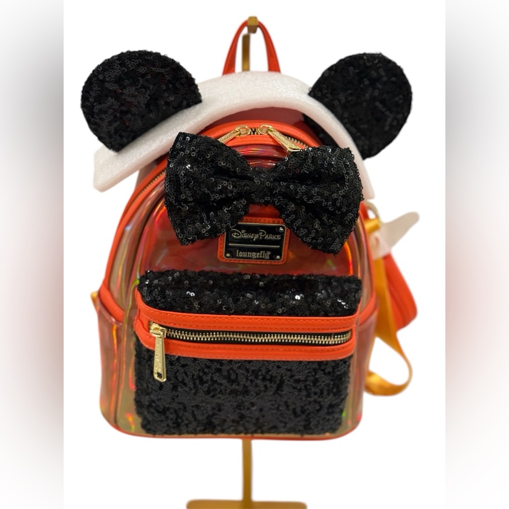 NEW Loungefly Disney Sequin Halloween Disney Ears Mini Backpack ~ 2023